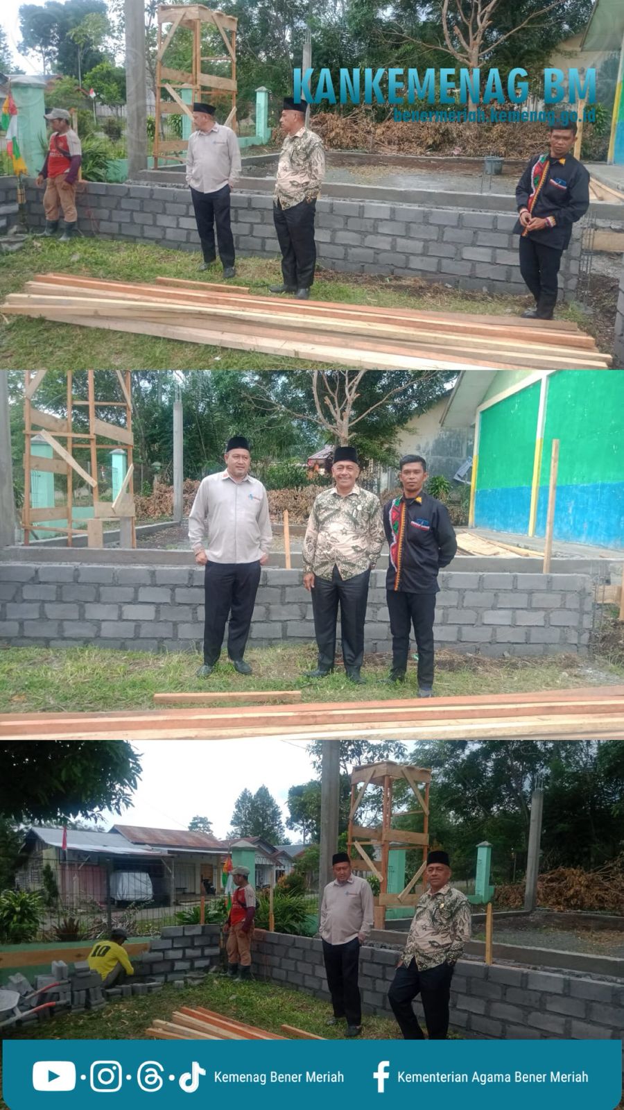 Kakankemenag Bener Meriah Tinjau Pembangunan RKB MIS Blang Rakal Kakankemenag Bener Meriah Tinjau Pembangunan RKB MIS Blang Rakal