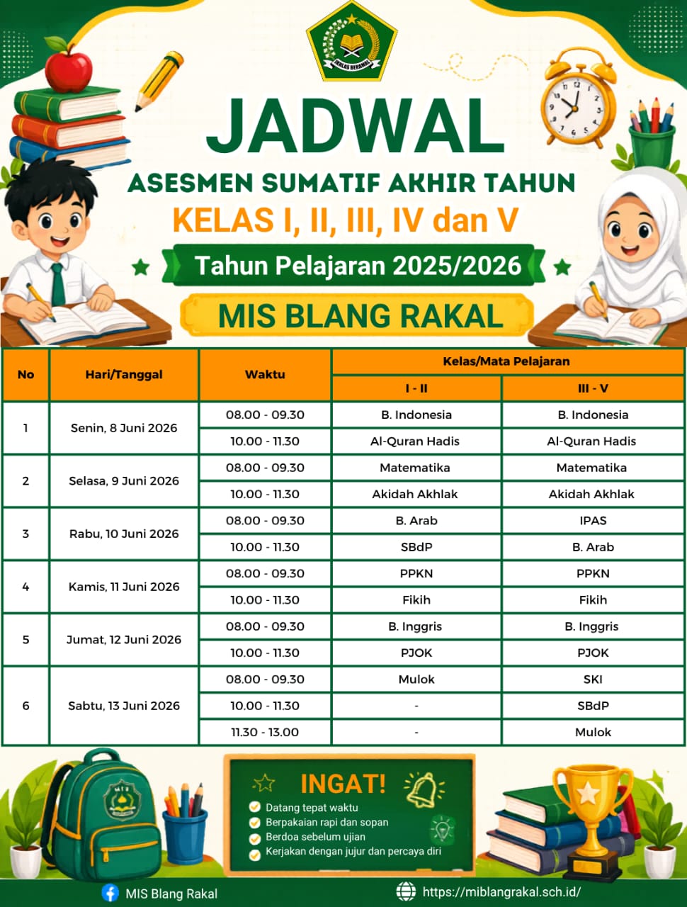 📢 PENGUMUMAN PELAKSANAAN UJIAN SUMATIF AKHIR SEMESTER (SAS) 📢 📢 PENGUMUMAN PELAKSANAAN UJIAN SUMATIF AKHIR SEMESTER (SAS) 📢